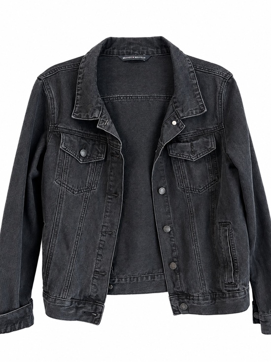 Brandy Melville Jackets & Blazers - Brandy Melville Black Washed Denim Jacket